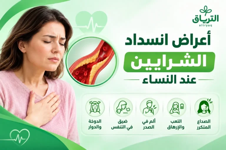 أعراض انسداد الشرايين عند النساء